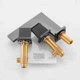 Robinet de salle de bain gris brossé