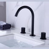 Robinet de salle de bain noir mat