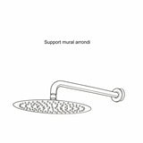 Colonne de douche encastrée or brossé