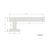 Porte-serviettes / papier WC gris brossé