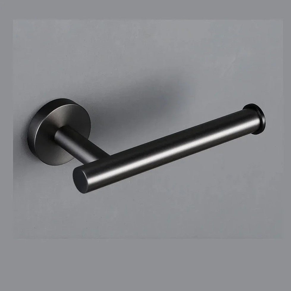 Porte-serviettes / papier WC gris brossé