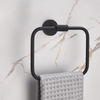 Porte serviettes noir mate strié