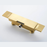 Colonne de douche et bain or brossé