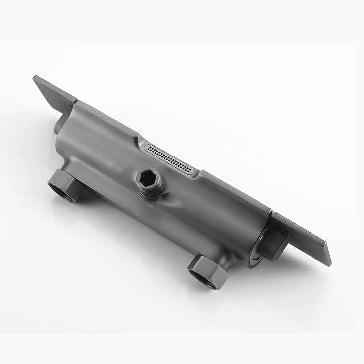 Colonne de douche et bain gris brossé