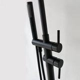 Mitigeur sur pied noir mat