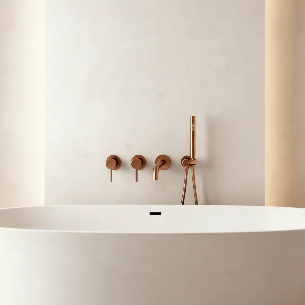 Ensemble de bain or rose brossé