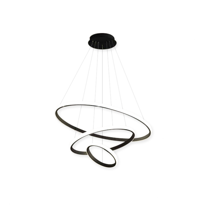 Suspension LED Forme Spirale Moderne en Métal et Silicone