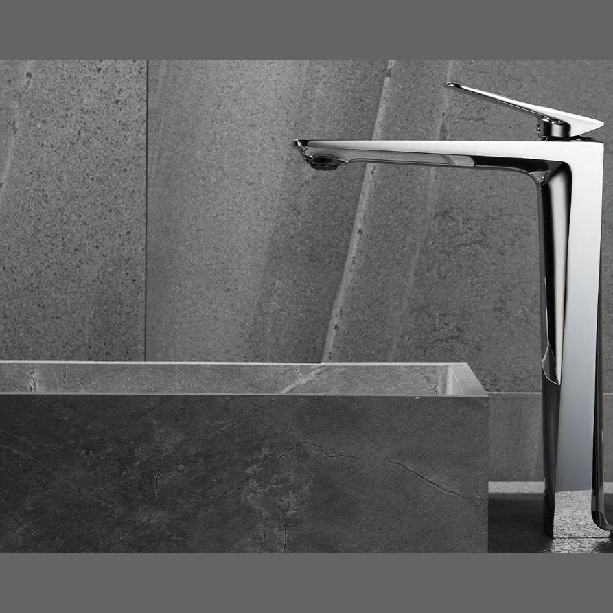 Mitigeur de salle de bain chromé