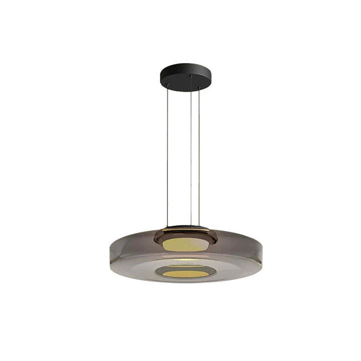Suspension en Verre et Métal à Structure Multiniveaux Design Moderne