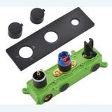 Colonne de douche encastrée noir mate