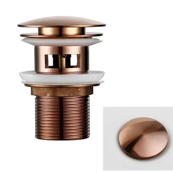 Bonde de vidange or rose brossé