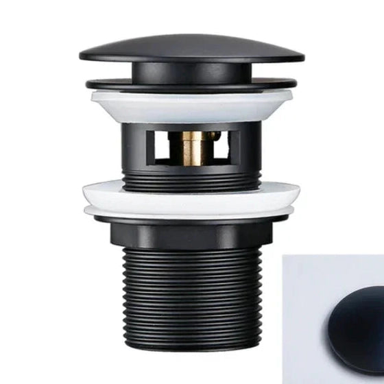 Bonde de vidange noir mat