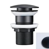 Bonde de vidange noir mat