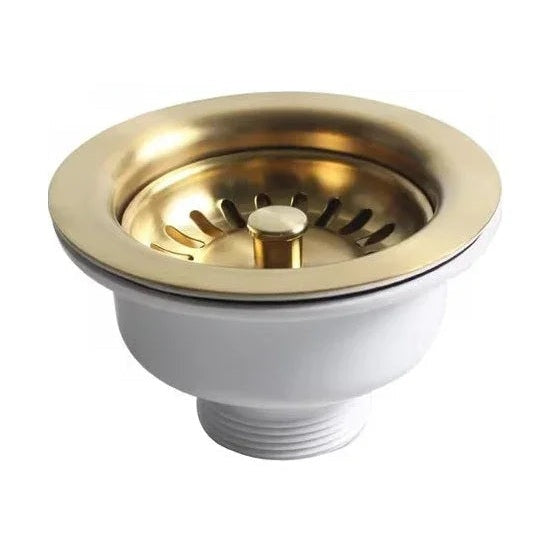 Bonde de vidange panier or brossé