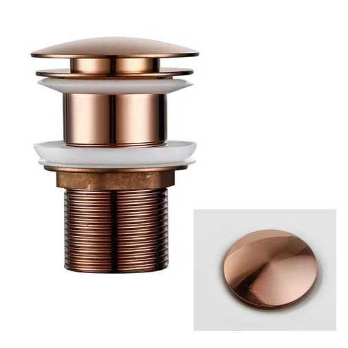 Bonde de vidange or rose brossé