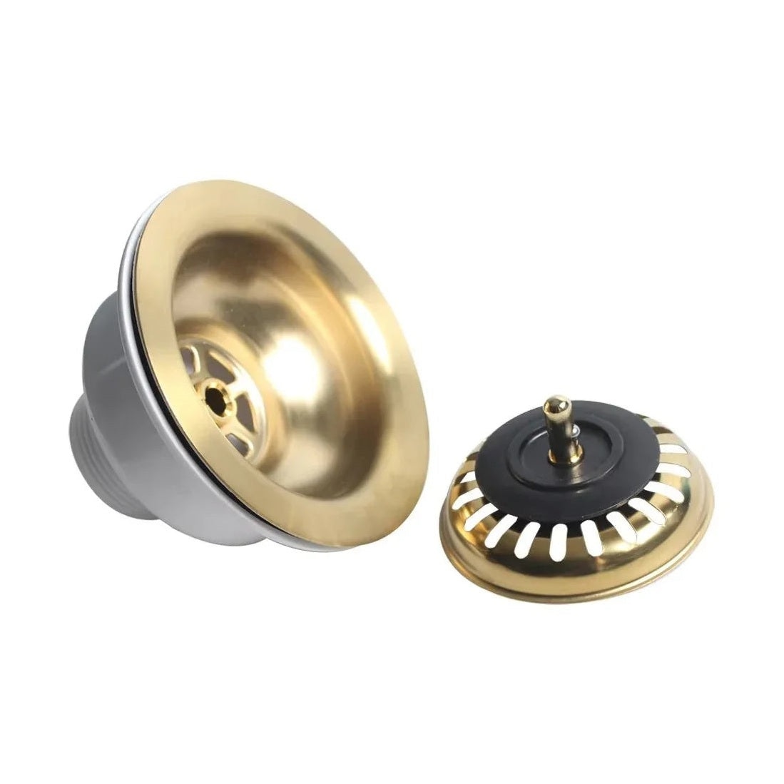 Bonde de vidange panier or brossé