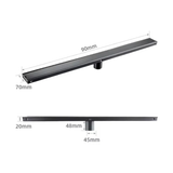 Caniveau de douche gri brossé