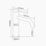 Mitigeur de salle de bain or brossé