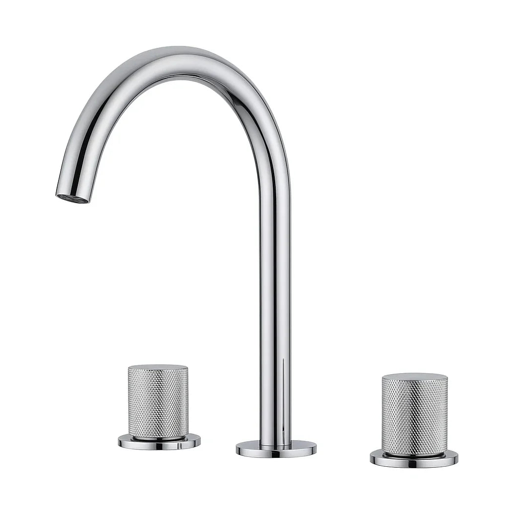 Robinet de salle de bain chromé