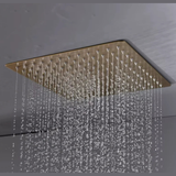 Colonne de douche encastrée or brossé