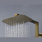 Colonne de douche et bain or brossé