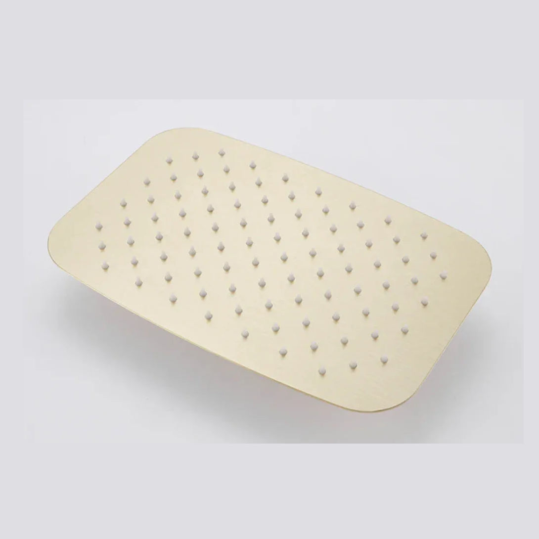 Ciel de pluie rectangulaire or brossé