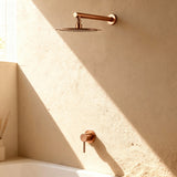 Colonne de Douche encastrée or rose brossé