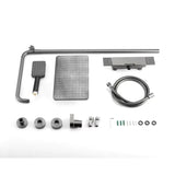 Colonne de douche et bain gris brossé