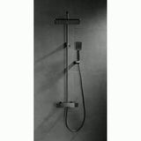 Colonne de douche et bain gris brossé