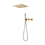 Colonne de douche encastrée or brossé