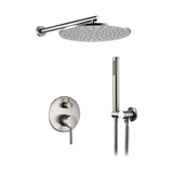 Colonne de douche encastrable acier brossé