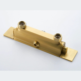 Colonne de douche et bain or brossé