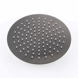 Double colonne de douche gris brossé encastrée