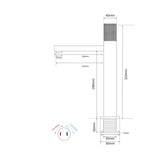 Mitigeur de salle de bainnoir mate