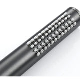 Colonne de bain encastrée gris brossé