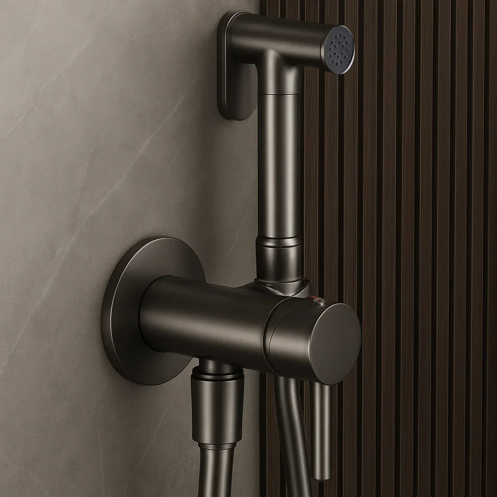 Douchette à main gris brossé