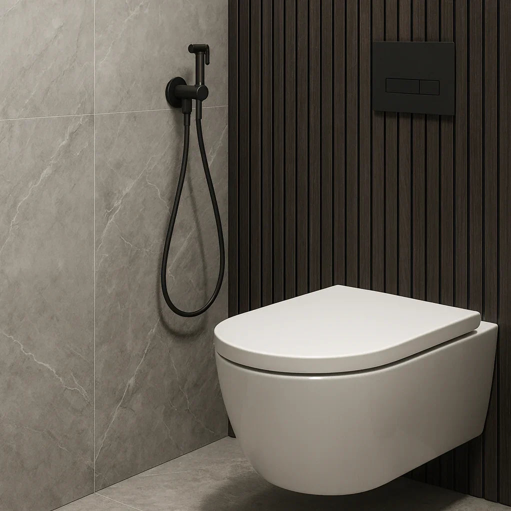 Douchette à main gris brossé