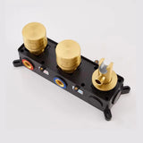 Colonne de bain encastrée or brossé