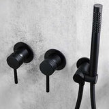 Colonne de douche encastré noir mat