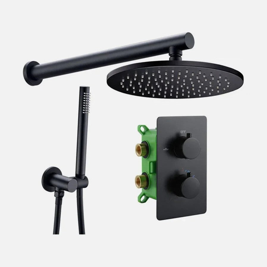 Colonne de douche encasté noir mat