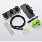 Colonne de douche et bain encastrée noir mate