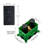 Colonne de douche encasté noir mat