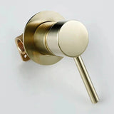 Colonne de douche encastrée or brossé