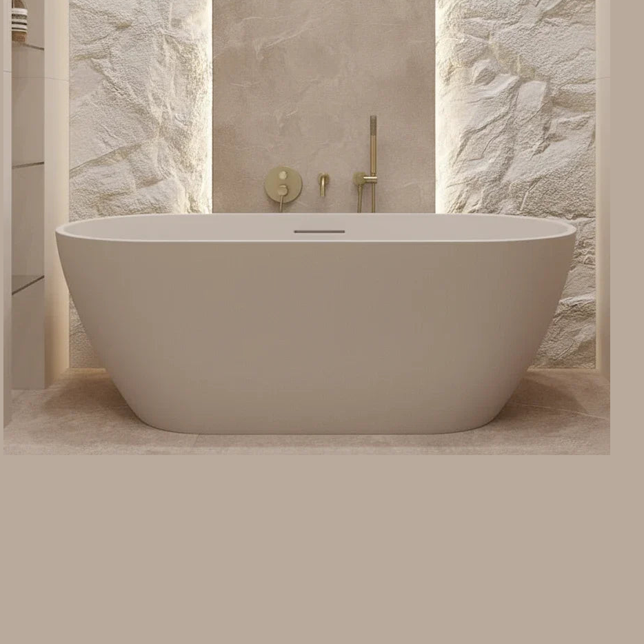 Mitigeur de bain encastré or brossé