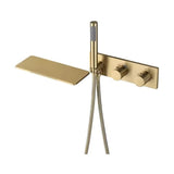 Mitigeur de bain thermostatique or brossé