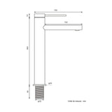 Mitigeur de salle de bain gris brossé