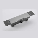 Colonne de douche et bain gris brossé