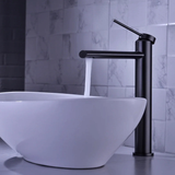 Mitigeur sur plan noir mate