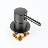 Mitigeur salle de bain encastré gris brossé