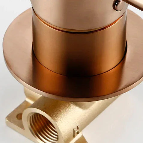 Mitigeur salle de bain encastré or rose brossé